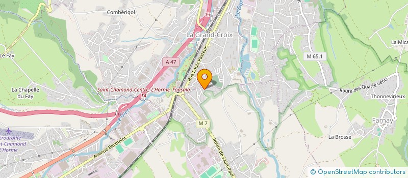 localisation de l'entreprise LES FRUITS DE LA VALLEE  SAINT-PAUL-EN-JAREZ