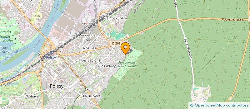 localisation de l'entreprise LES FRUITS DE LIANA  POISSY