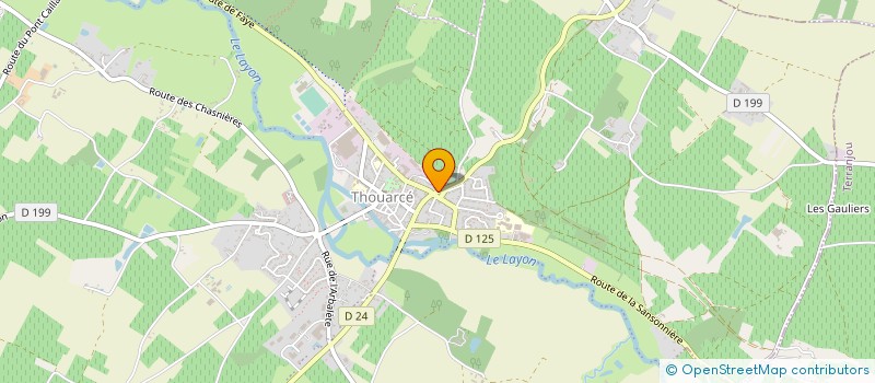 localisation de l'entreprise LES FRUITS DE SAINT REMY  BELLEVIGNE-EN-LAYON