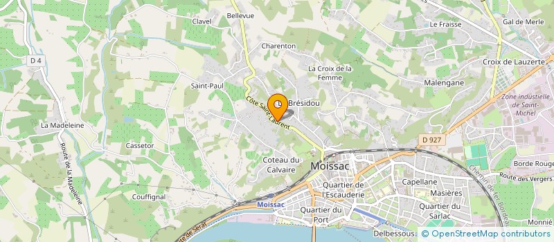 localisation de l'entreprise LES FRUITS DE ST LAURENT à MOISSAC