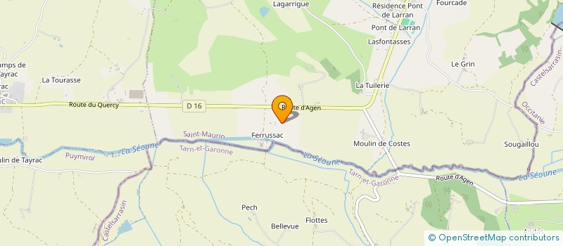 localisation de l'entreprise LES FRUITS DU BELY à SAINT-MAURIN