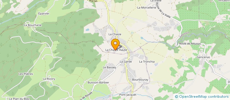 localisation de l'entreprise LES FRUITS DU MONT PILAT à PELUSSIN