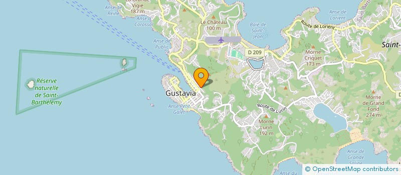 localisation de l'entreprise LES FRUITS DU PARADIS ST BARTH à SAINT BARTHELEMY