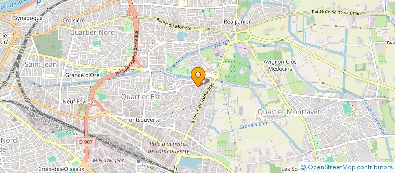 localisation de l'entreprise LES FRUITS DU ROI  AVIGNON
