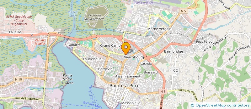 localisation de l'entreprise LES FRUITS DU SOLEIL à LES ABYMES