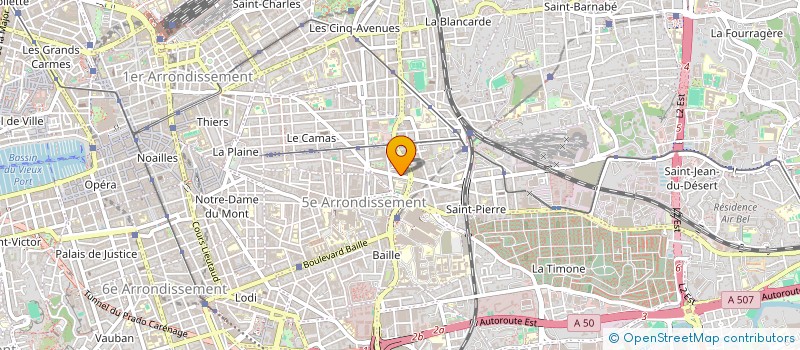 localisation de l'entreprise LES FRUITS DU VERGER à MARSEILLE
