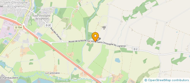 localisation de l'entreprise LES FUN K'BANES  SAINT-CHRISTOPHE-DU-LIGNERON