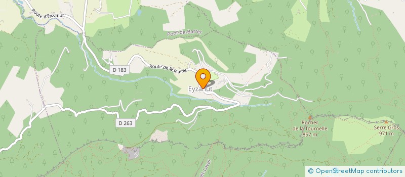 localisation de l'entreprise LES FURETS D'EYZAHUT  EYZAHUT