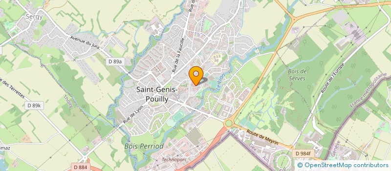 localisation de l'entreprise LES FUSAINS à SAINT-GENIS-POUILLY