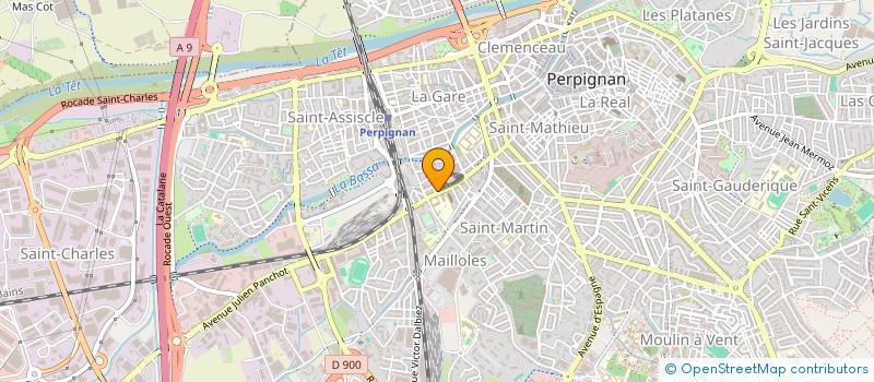 localisation de l'entreprise LES FUSAINS  PERPIGNAN
