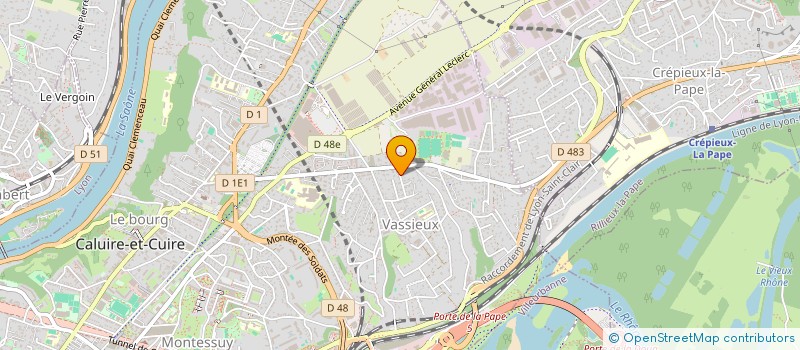 localisation de l'entreprise LES FUSEAUX  CALUIRE-ET-CUIRE