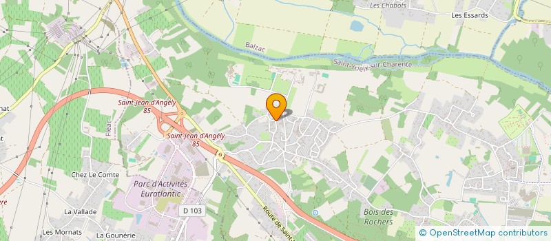 localisation de l'entreprise LES FUSHIAS à SAINT-YRIEIX-SUR-CHARENTE