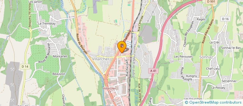 localisation de l'entreprise LES G3 à VOGLANS