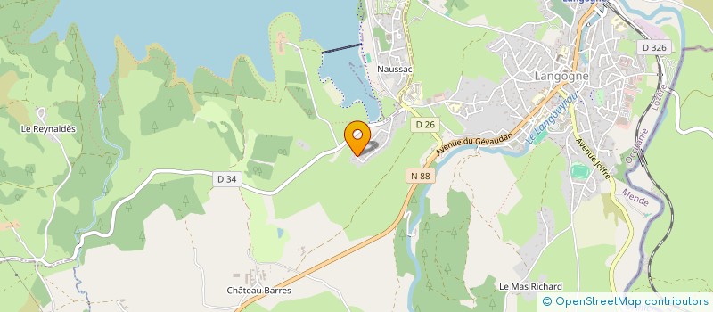 localisation de l'entreprise LES GA - BELS à LANGOGNE