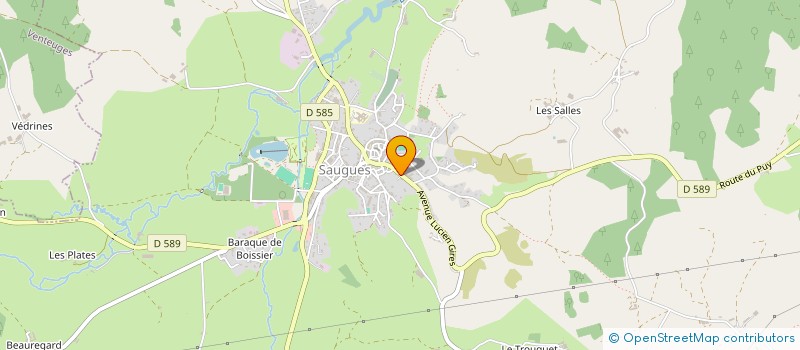 localisation de l'entreprise LES GABALES DE SAINT JACQUES à SAUGUES