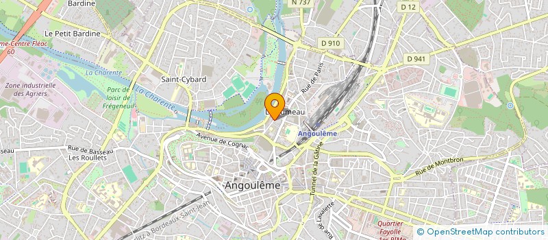 localisation de l'entreprise LES GABARIERS  ANGOULEME