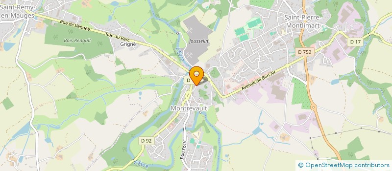 localisation de l'entreprise LES GABIANS49  LOIRE-AUTHION