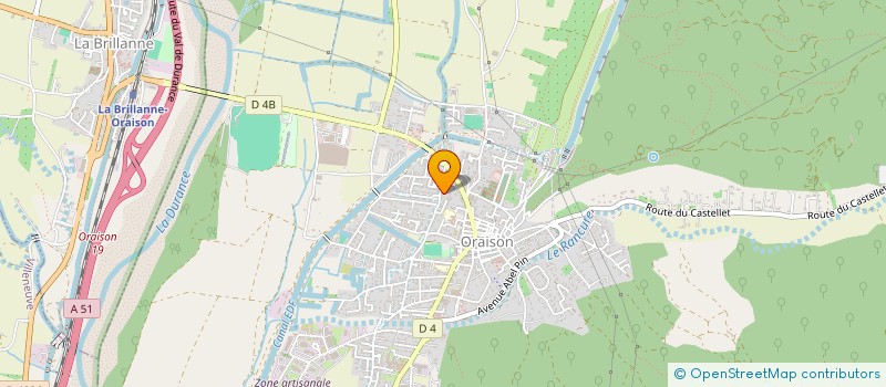 localisation de l'entreprise LES GABIERS  ORAISON