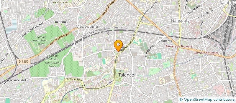 localisation de l'entreprise LES GADELIERS  TALENCE