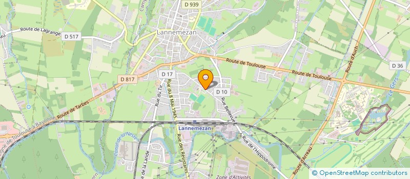 localisation de l'entreprise LES GAFETS DU PLATEAU  LANNEMEZAN