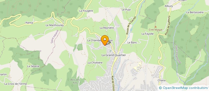 localisation de l'entreprise LES GAGAS EN 205 à SORBIERS