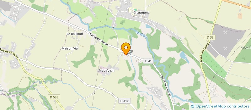 localisation de l'entreprise LES GAGOUNETS  EYZIN-PINET