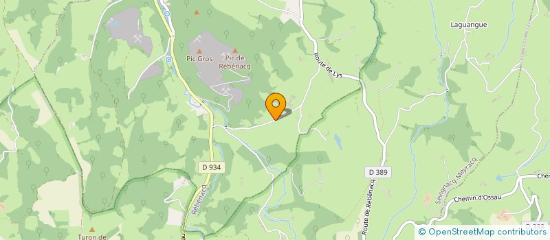 localisation de l'entreprise LES GAHUS  REBENACQ