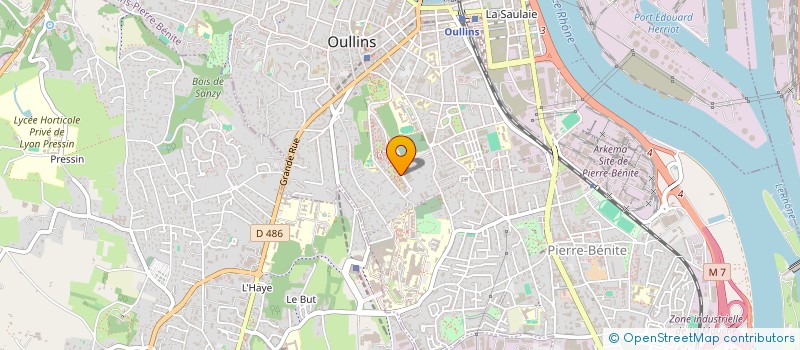 localisation de l'entreprise LES GAIACS  OULLINS-PIERRE-BENITE