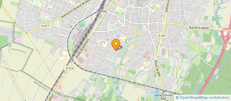 localisation de l'entreprise LES GAILLANDS 817  COLMAR