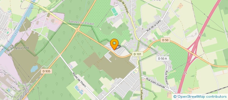 localisation de l'entreprise LES GAILLETTES DE CUVINOT  ONNAING