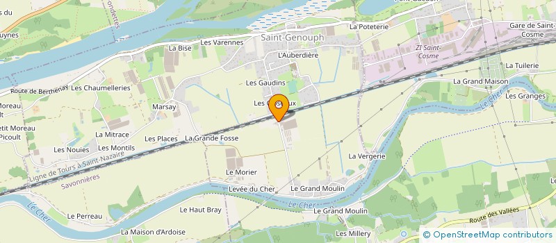 localisation de l'entreprise LES GAIS LURONS  SAINT-GENOUPH