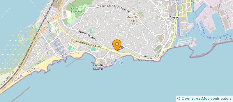 localisation de l'entreprise LES GAIS LURONS DE LA CORNICHE à SETE