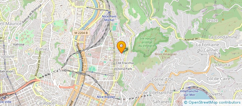 localisation de l'entreprise LES GAIS PETANQUIERS FANNY CLUB à NICE