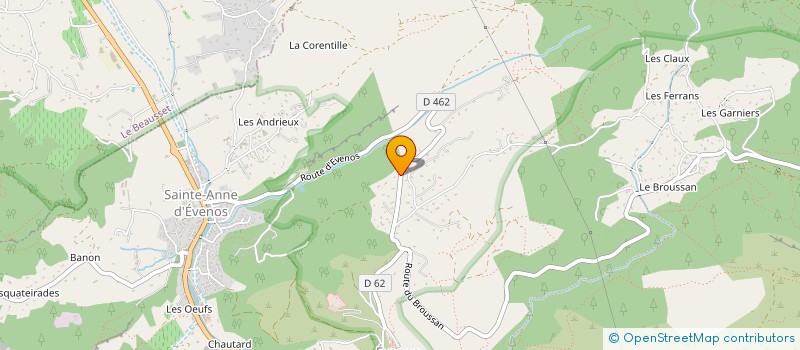 localisation de l'entreprise LES GAIS RIRES ET ACOLYTES  EVENOS