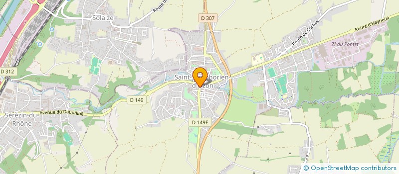 localisation de l'entreprise LES GALAGOS  SAINT-SYMPHORIEN-D'OZON