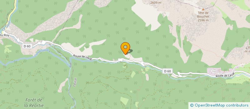 localisation de l'entreprise LES GALANTES  CEILLAC