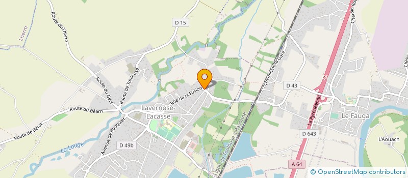 localisation de l'entreprise LES GALAPIANS  LAVERNOSE-LACASSE