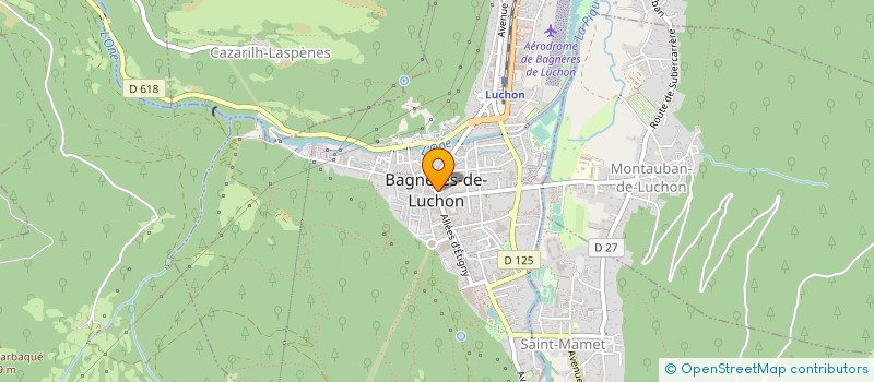 localisation de l'entreprise LES GALERIES  BAGNERES-DE-LUCHON