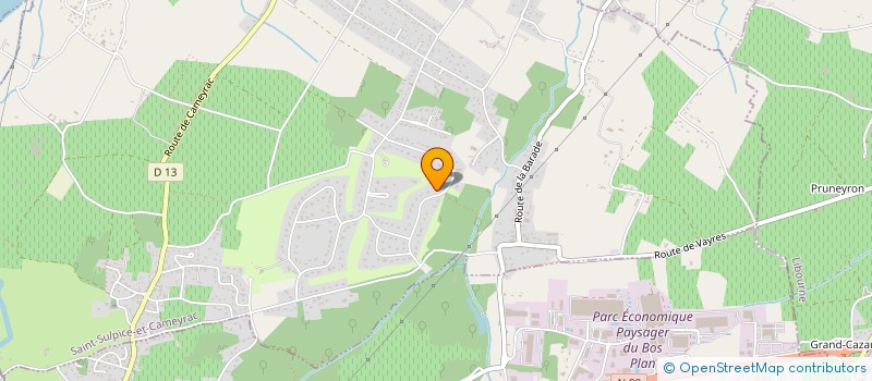 localisation de l'entreprise LES GALERIES DE SAINTONGE  SAINT-SULPICE-ET-CAMEYRAC