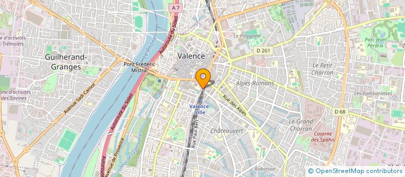 localisation de l'entreprise LES GALERIES GESTION  VALENCE