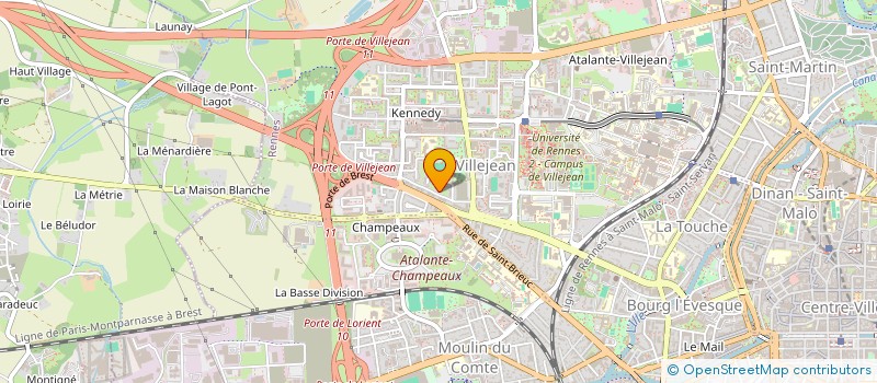 localisation de l'entreprise LES GALERIES LAFAILLITE à RENNES