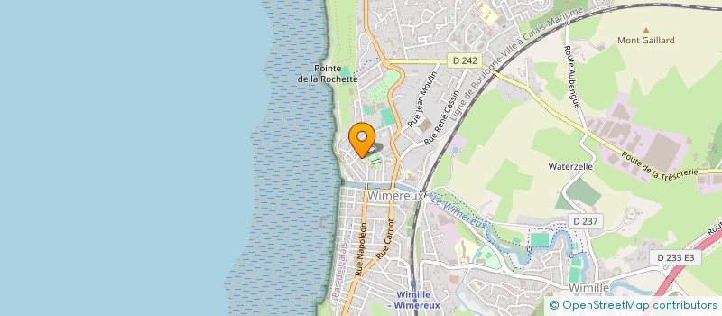 localisation de l'entreprise LES GALETS  WIMEREUX