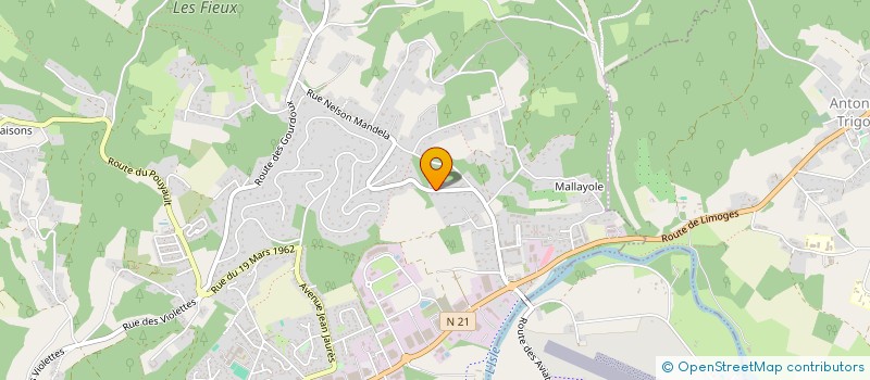 localisation de l'entreprise LES GALETS  TRELISSAC