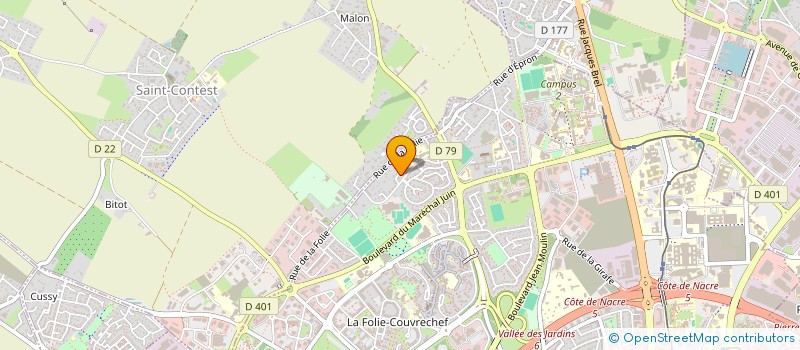 localisation de l'entreprise LES GALETS à CAEN