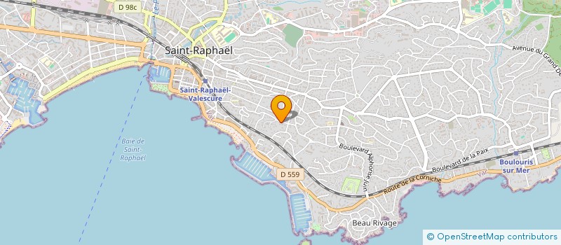 localisation de l'entreprise LES GALETS à SAINT-RAPHAEL