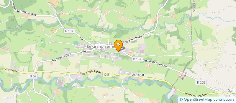 localisation de l'entreprise LES GALETS  LE GRAND-SERRE