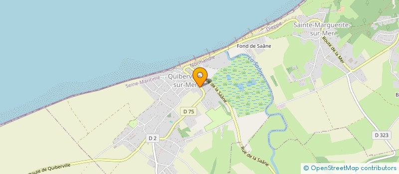 localisation de l'entreprise LES GALETS  QUIBERVILLE-SUR-MER