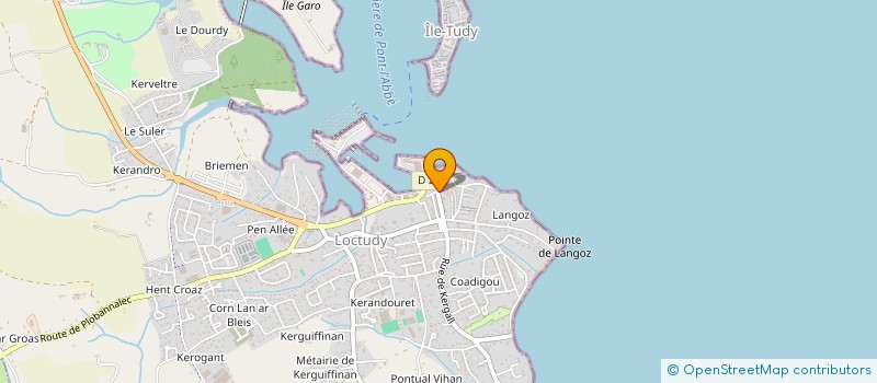 localisation de l'entreprise LES GALETS BLANCS  LOCTUDY