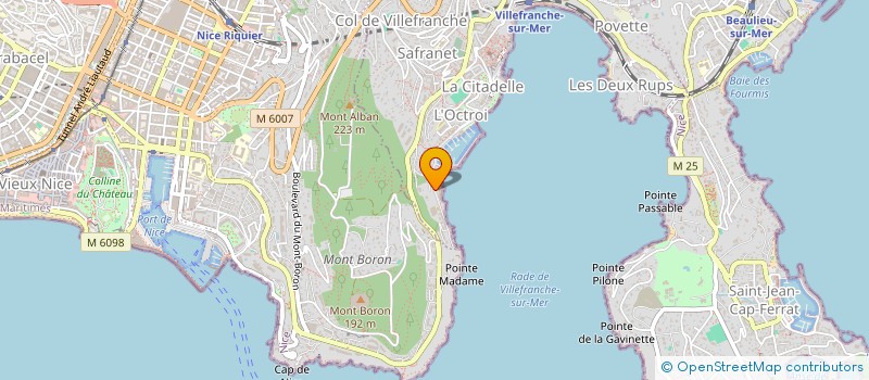 localisation de l'entreprise LES GALETS D'OR à VILLEFRANCHE-SUR-MER