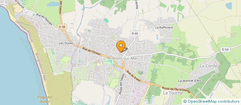localisation de l'entreprise LES GALETS DE BREM à BREM-SUR-MER